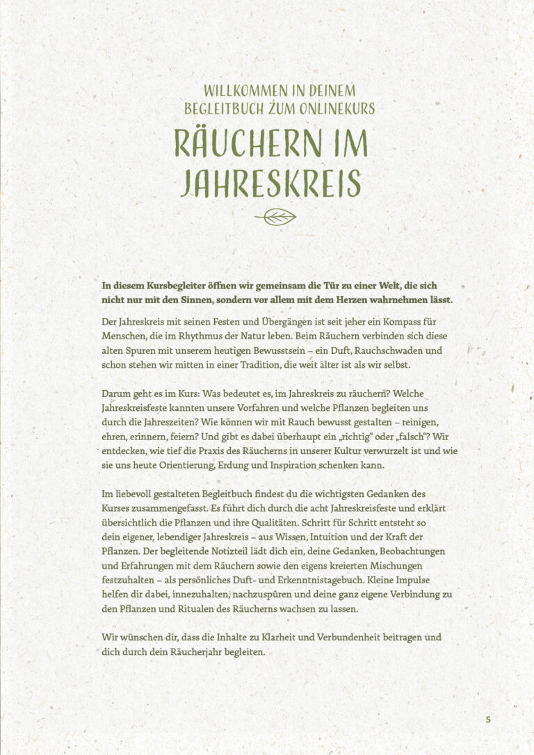Räuchern im Jahreskreis Leseprobe S.5